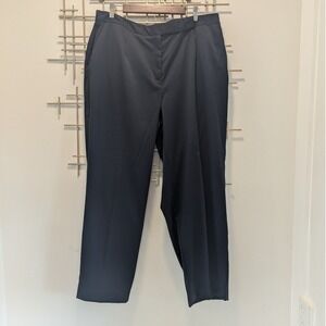 Talbots Black Stretch Dress Pants Trousers Women's 20W Pleated Office Workwear